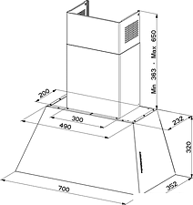 Кухонная вытяжка Faber Chloe EV8P CI A70 [110.0456.175]