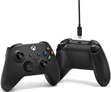Геймпад Microsoft Xbox + USB-C кабель (черный)