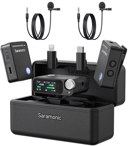 Радиосистема Saramonic Ultra (c 2 петличными микрофонами, черный)
