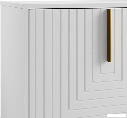 Тумба Involux Неаполь 212T001 (белый/металл золото)