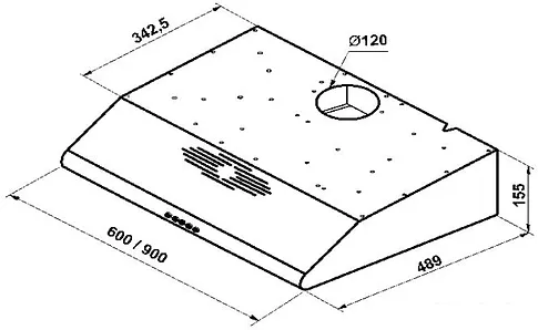 Кухонная вытяжка Korting KHT 6334 X