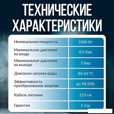 Проточный электрический водонагреватель кран+душ Atlanta ATH-7437