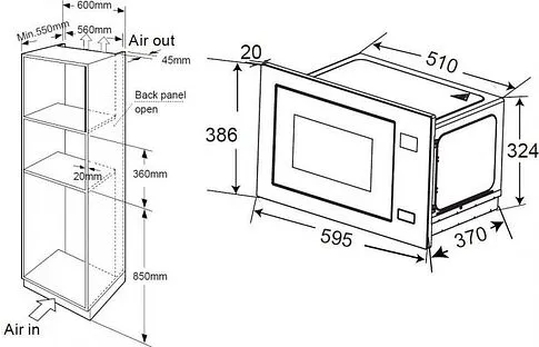 Микроволновая печь ZorG MIO211 S (белый)