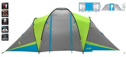 Кемпинговая палатка Norfin Lisma 4 NFL