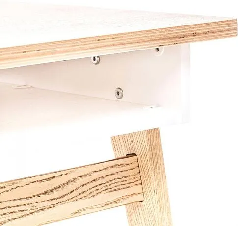 Приставной столик Мебель Импэкс Leset Сканди (дуб/молочный дуб/белый)