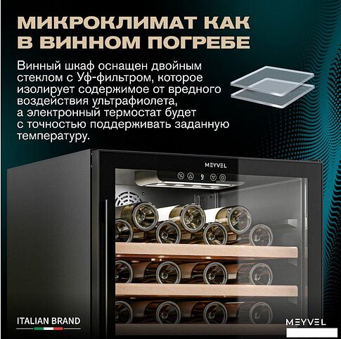 Винный шкаф Meyvel MV52-KBT1