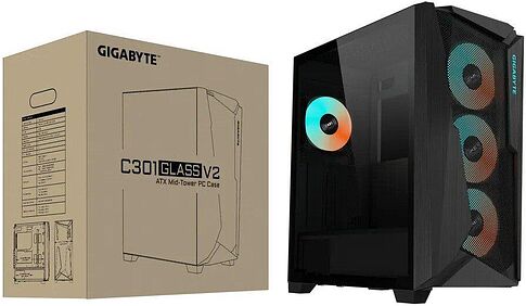 Корпус Gigabyte C301 Glass V2 (черный)