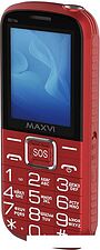 Кнопочный телефон Maxvi B21ds (красный)
