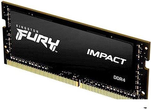 Оперативная память Kingston FURY Impact 16GB DDR4 SODIMM PC4-23400 KF429S17IB1/16