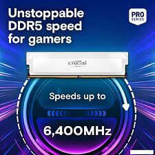 Оперативная память Crucial Pro Overclocking Edition 2x32ГБ DDR5 6400 МГц CP2K32G64C40U5W