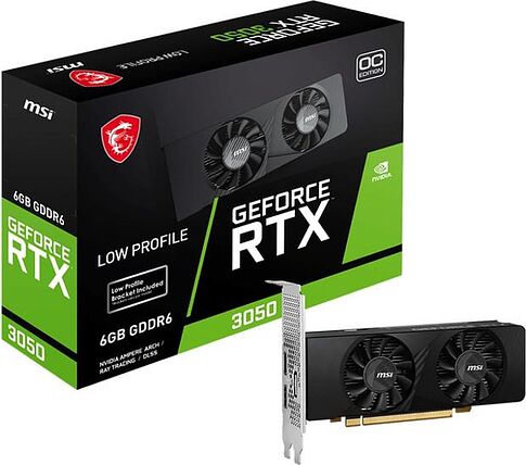 Видеокарта MSI GeForce RTX 3050 LP 6G OC