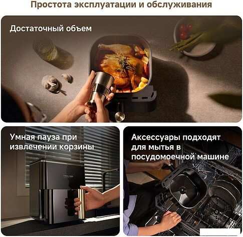 Аэрогриль (аэрофритюрница) Trouver Air Fryer Metalish AF10 Pro (черный)