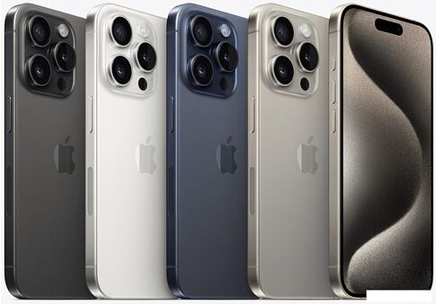 Смартфон Apple iPhone 15 Pro Max Dual SIM 1TB (белый титан)