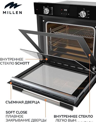 Электрический духовой шкаф Millen MEO 6004 BL