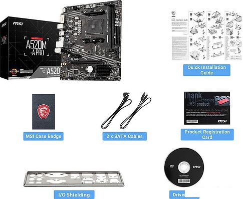 Материнская плата MSI A520M-A PRO