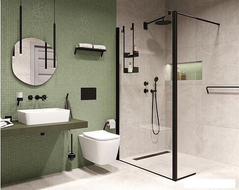 Верхний душ Deante Cascada Nero NAC N91K (черный)