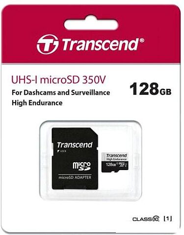 Карта памяти Transcend microSDXC TS128GUSD350V 128GB (с адаптером)