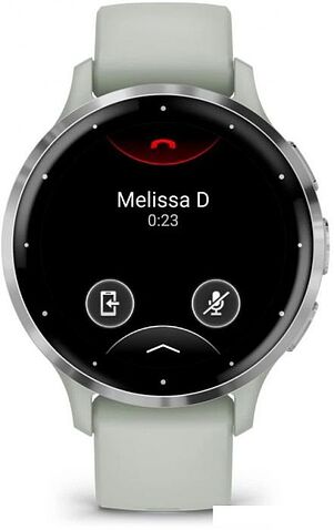 Умные часы Garmin Venu 3S (шалфей, с силиконовым ремешком)