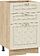 Шкаф напольный Трия Бьянка 1Н5Я3 (дуб крафт золотой/дуб ваниль)