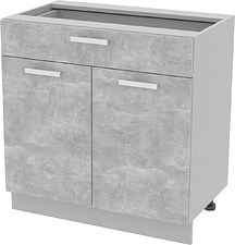 Шкаф напольный Интерлиния Компо НШ80рш1 (бетон)