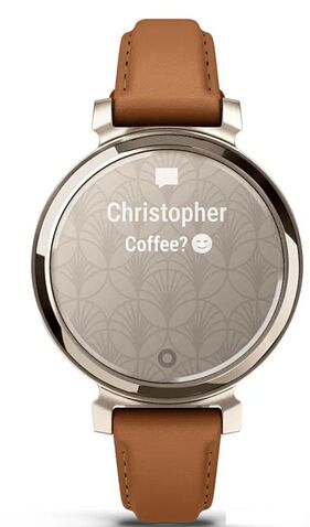 Умные часы Garmin Lily 2 Classic (кремовое золото/коричневый)
