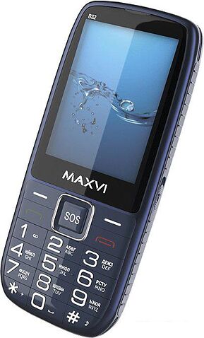 Кнопочный телефон Maxvi B32 (синий)