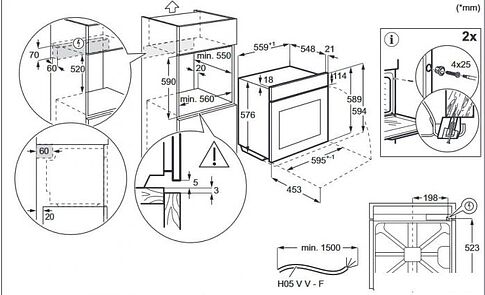 Электрический духовой шкаф Electrolux EOD6P66X