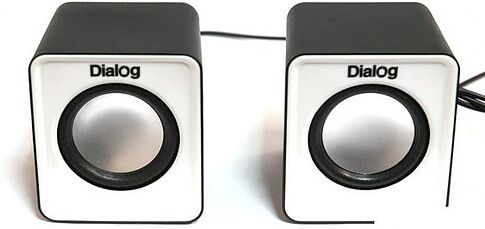 Акустика Dialog AC-02UP (черный/белый)