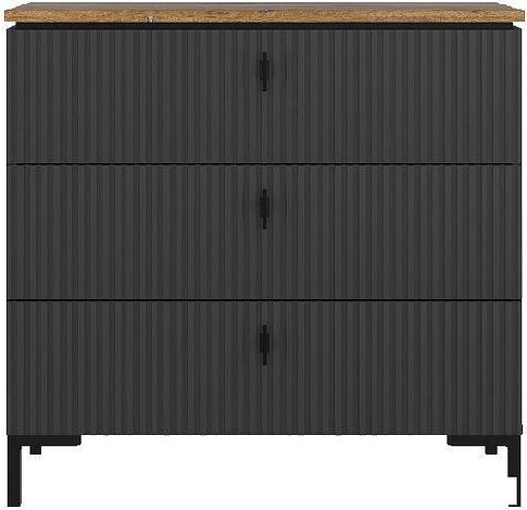 Комод Black Red White San Gimignano KOM3S (антрацитовый/дуб нокс)