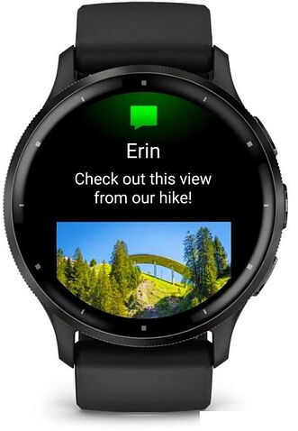 Умные часы Garmin Venu 3 (черный, с силиконовым ремешком)