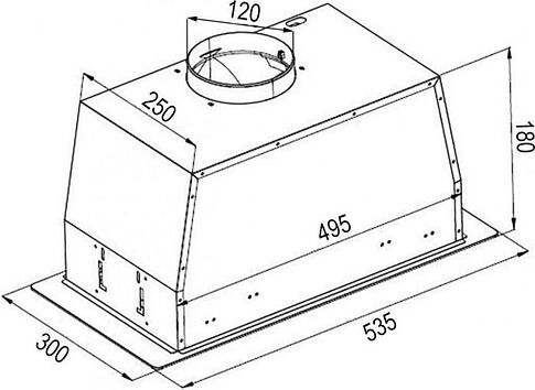 Кухонная вытяжка GrandGermes Olive 60 (черный)