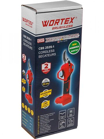 Секатор Wortex CBS 2535-1 1329488 (без АКБ)