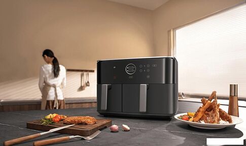 Аэрогриль (аэрофритюрница) Xiaomi Dual Zone Air Fryer 10L MAF-D1001 (евровилка)