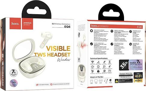 Наушники Hoco EQ6 (бежевый)