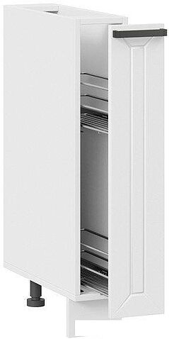 Шкаф напольный Трия Лорас 1Н15К (белый/холст белый)