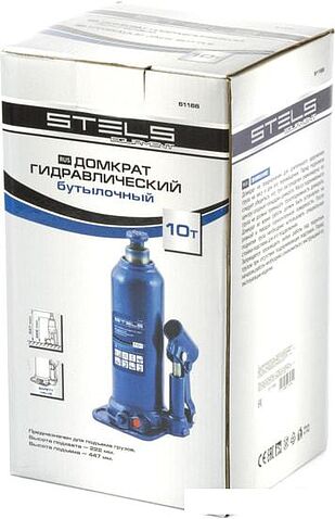 Бутылочный домкрат Stels 51166 10т