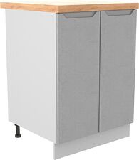 Шкаф напольный ДСВ Тренто С 600 (серый/серый)