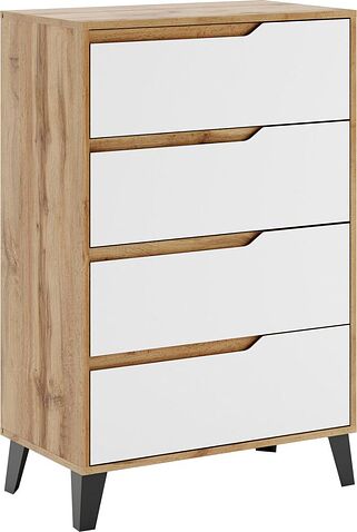 Комод ЭлиГард Eyva 4S (дуб вотан/белый)