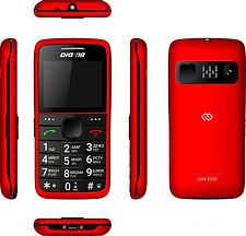 Кнопочный телефон Digma Linx S220 (красный)
