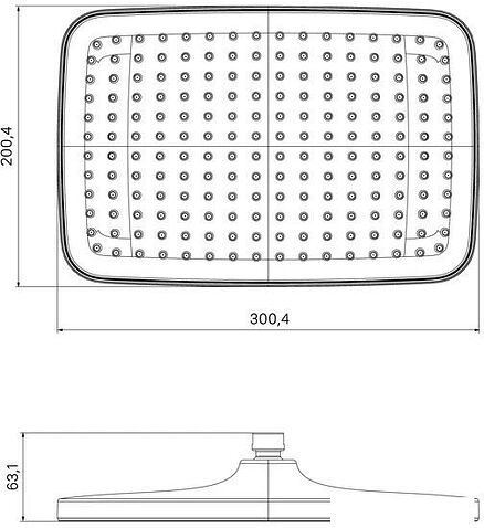Верхний душ IDDIS Esper ESP25GSi64