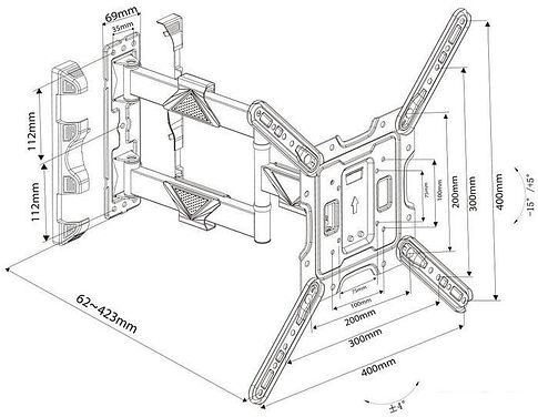 Кронштейн Harper TVFW-65