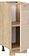 Шкаф напольный Трия Весна 1Н3 (дуб крафт золотой/ваниль глянец)