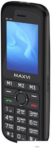 Кнопочный телефон Maxvi RT-03 (черный)