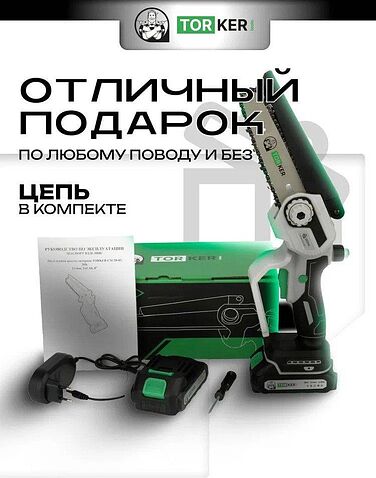 Аккумуляторная пила Torker CSC20-01 (с 2-мя АКБ)