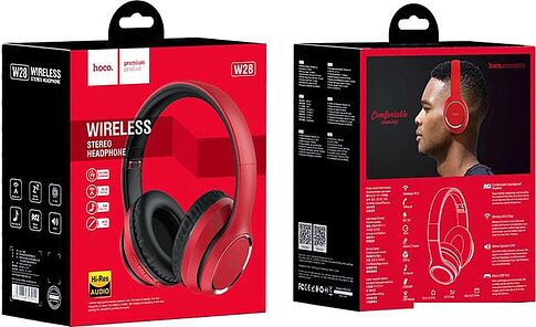 Наушники Hoco W28 (красный)