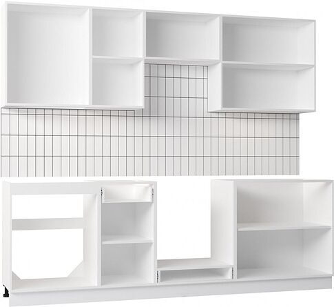 Готовая кухня Mio Tesoro Корнелия Ода-плюс 2.4 без столешницы (белый)