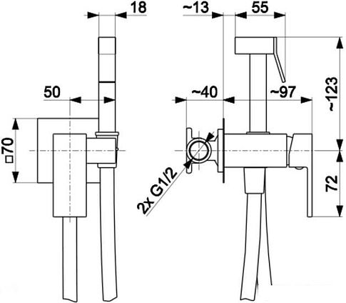 Гигиенический душ Armatura Logon 5139-512-81
