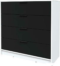 Комод Интерлиния Концепт КТ-К100 (черный/белый платинум)