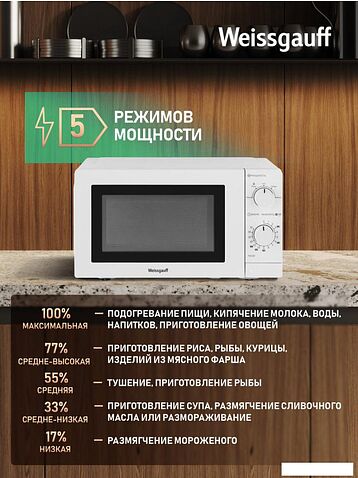 Микроволновая печь Weissgauff MWO-220 MW