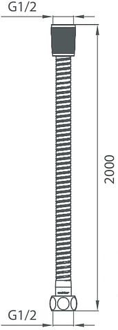 Душевой шланг Milardo 230P200M19